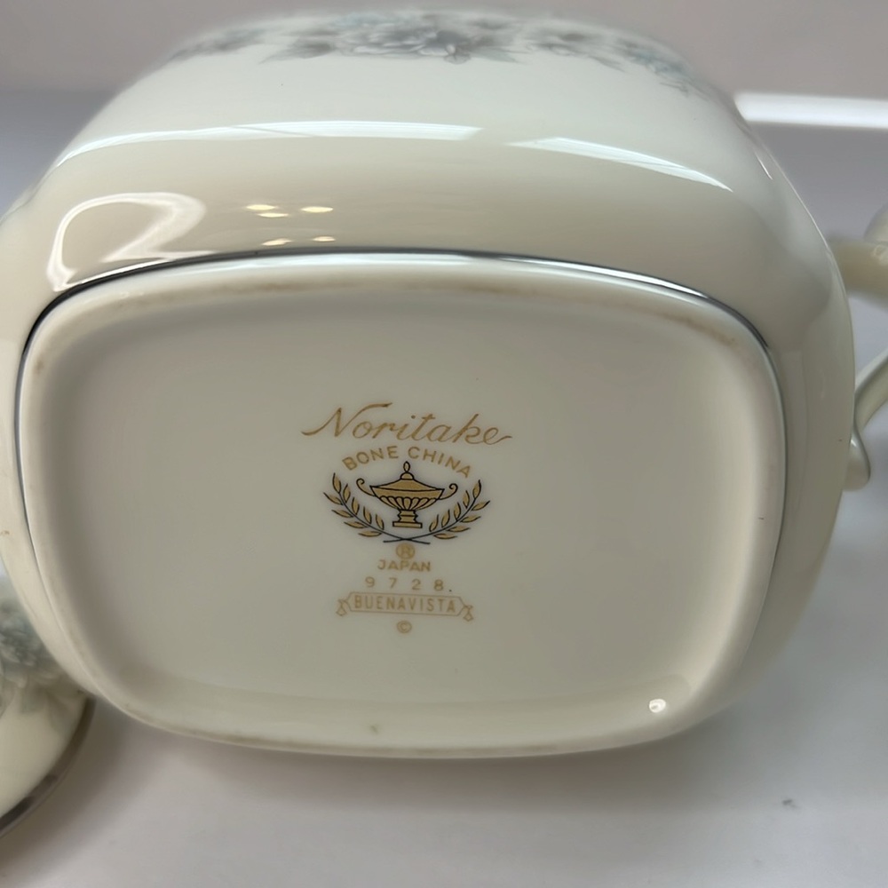 Noritake Bone China Buenavista Cream and Sugar Japan - Picture 5 of 7